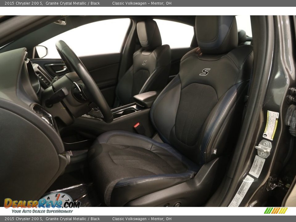 2015 Chrysler 200 S Granite Crystal Metallic / Black Photo #6
