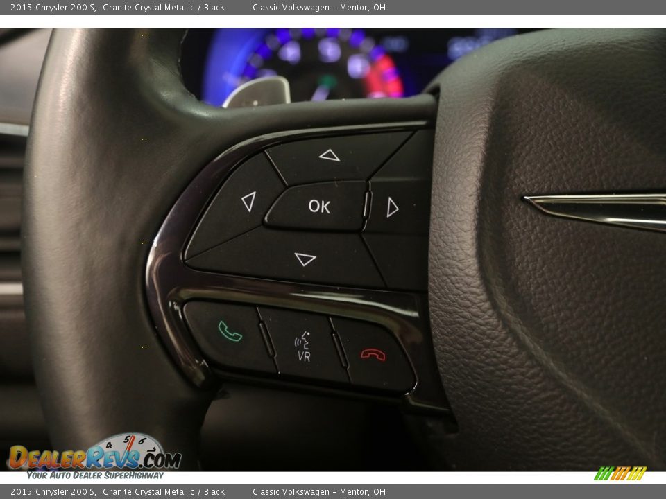 2015 Chrysler 200 S Granite Crystal Metallic / Black Photo #8