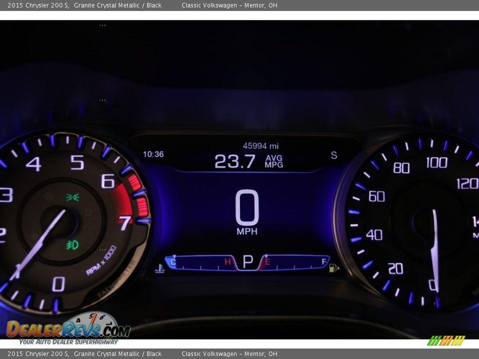 2015 Chrysler 200 S Granite Crystal Metallic / Black Photo #11