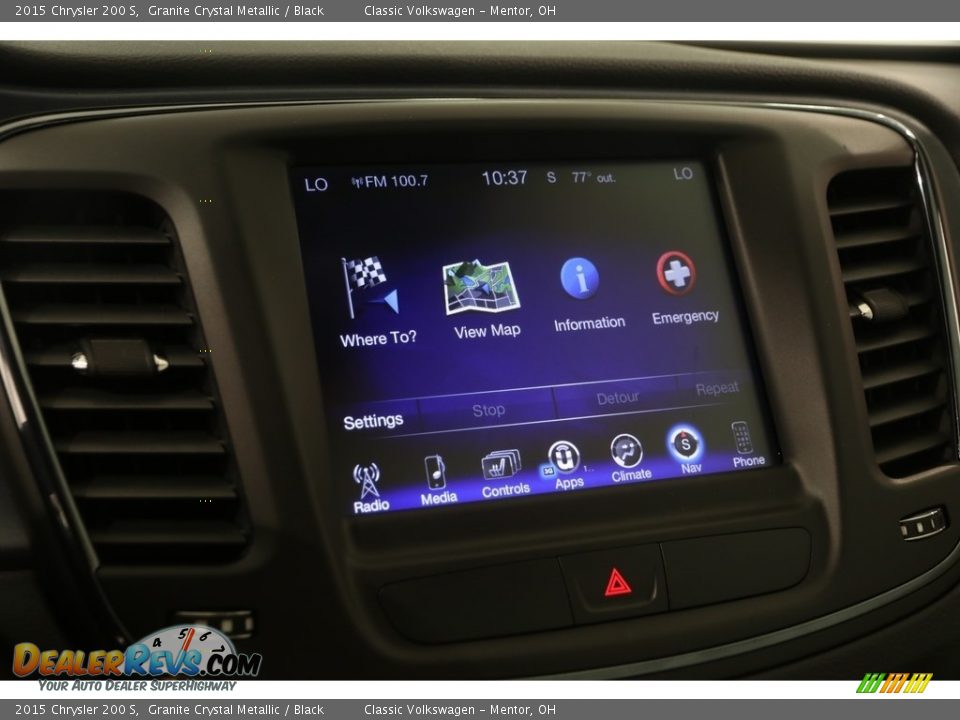 2015 Chrysler 200 S Granite Crystal Metallic / Black Photo #13