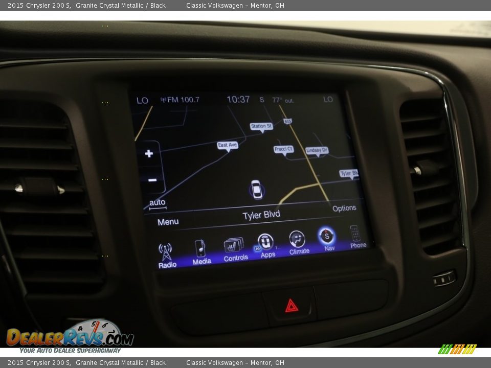 2015 Chrysler 200 S Granite Crystal Metallic / Black Photo #15