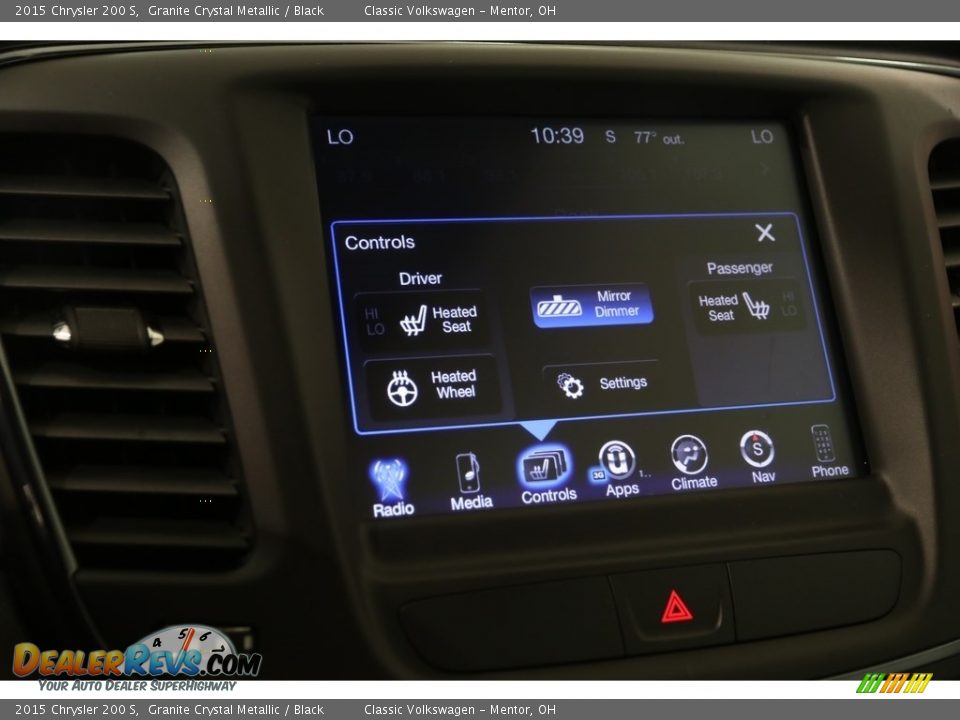 2015 Chrysler 200 S Granite Crystal Metallic / Black Photo #21