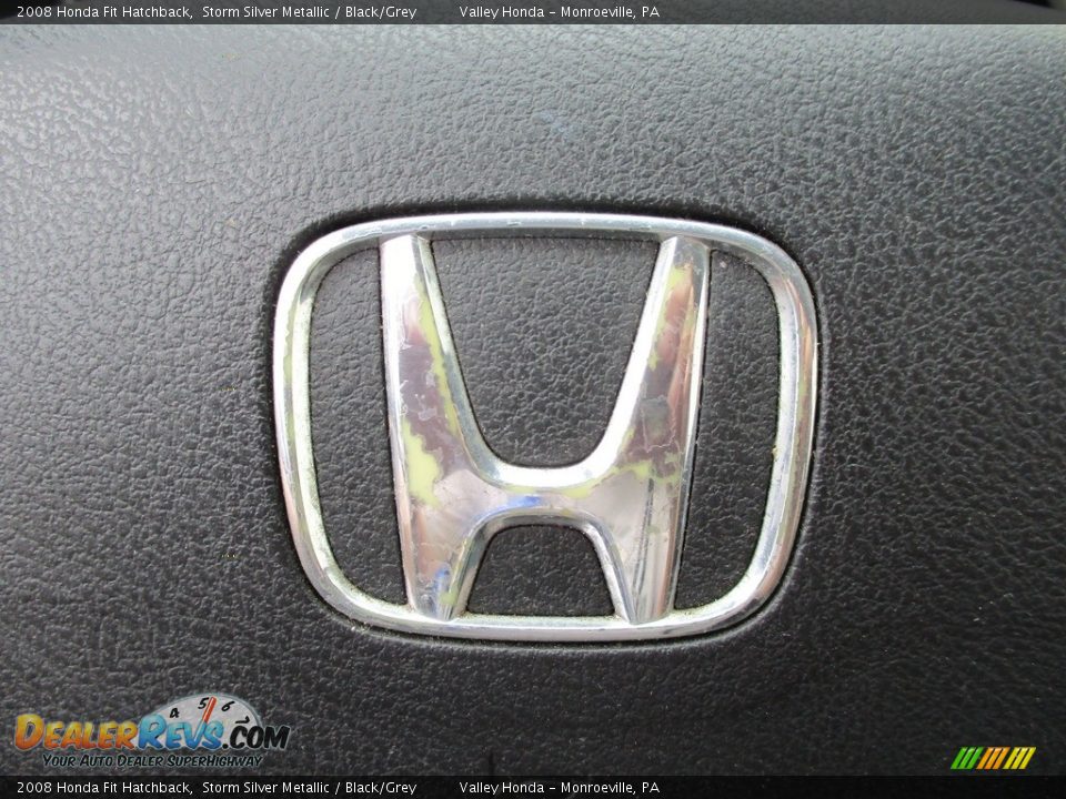 2008 Honda Fit Hatchback Storm Silver Metallic / Black/Grey Photo #19