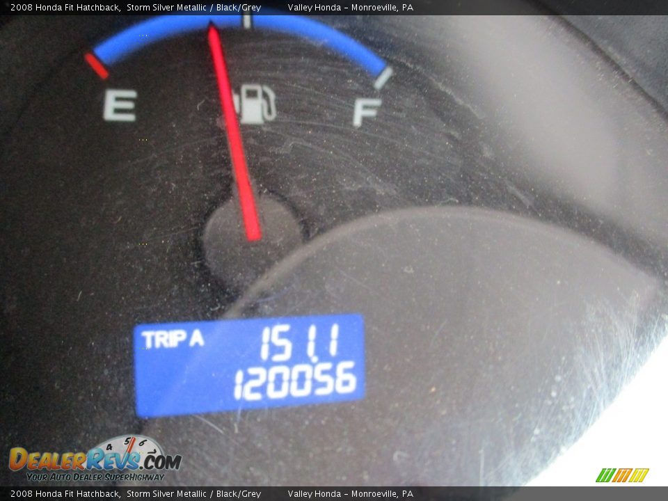 2008 Honda Fit Hatchback Storm Silver Metallic / Black/Grey Photo #21