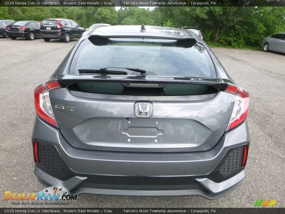 2018 Honda Civic LX Hatchback Modern Steel Metallic / Gray Photo #4