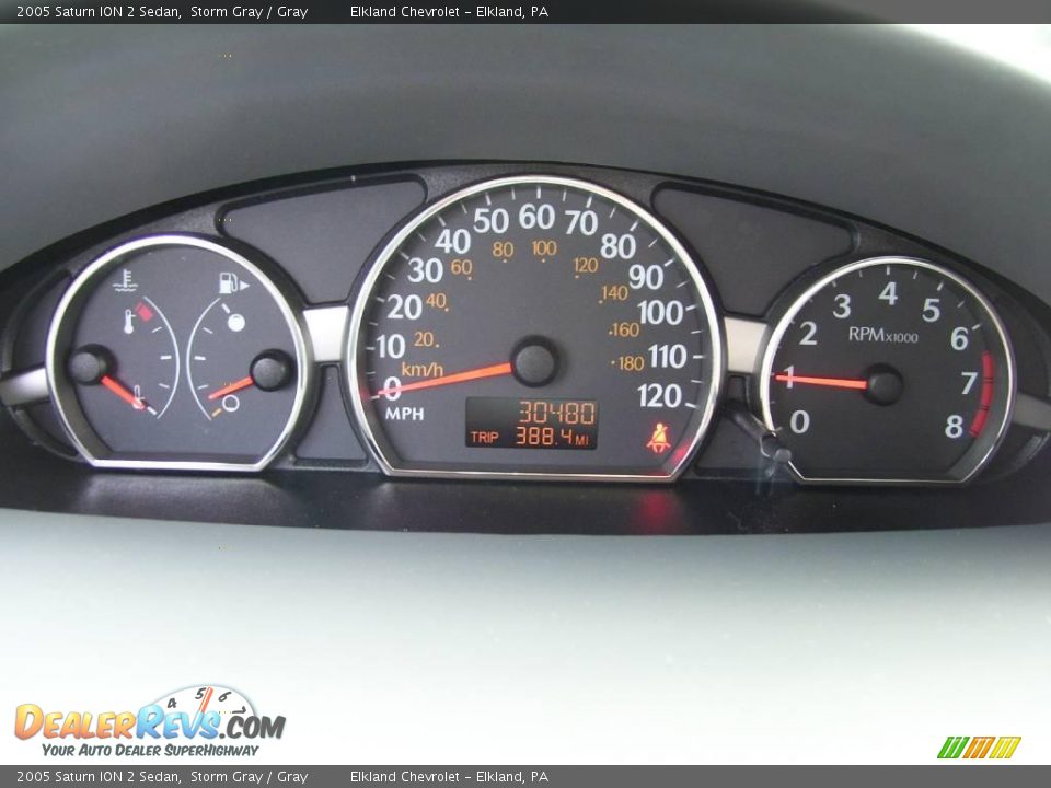 2005 Saturn ION 2 Sedan Storm Gray / Gray Photo #34