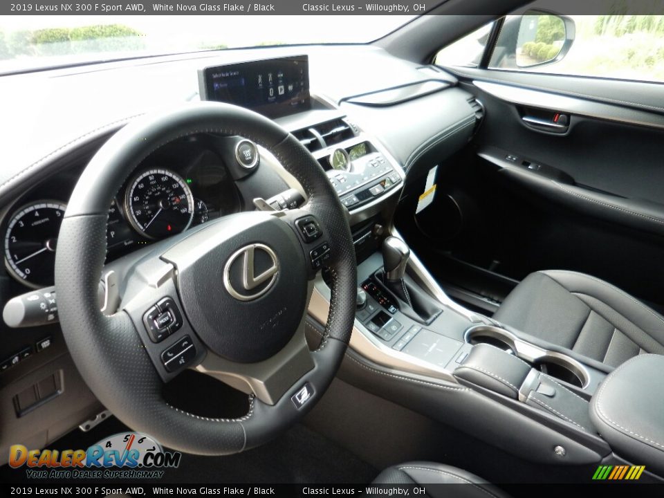 2019 Lexus NX 300 F Sport AWD White Nova Glass Flake / Black Photo #2