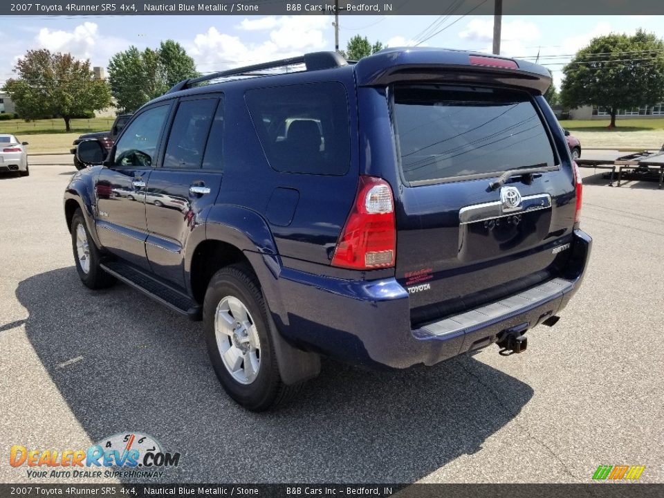 2007 Toyota 4Runner SR5 4x4 Nautical Blue Metallic / Stone Photo #5