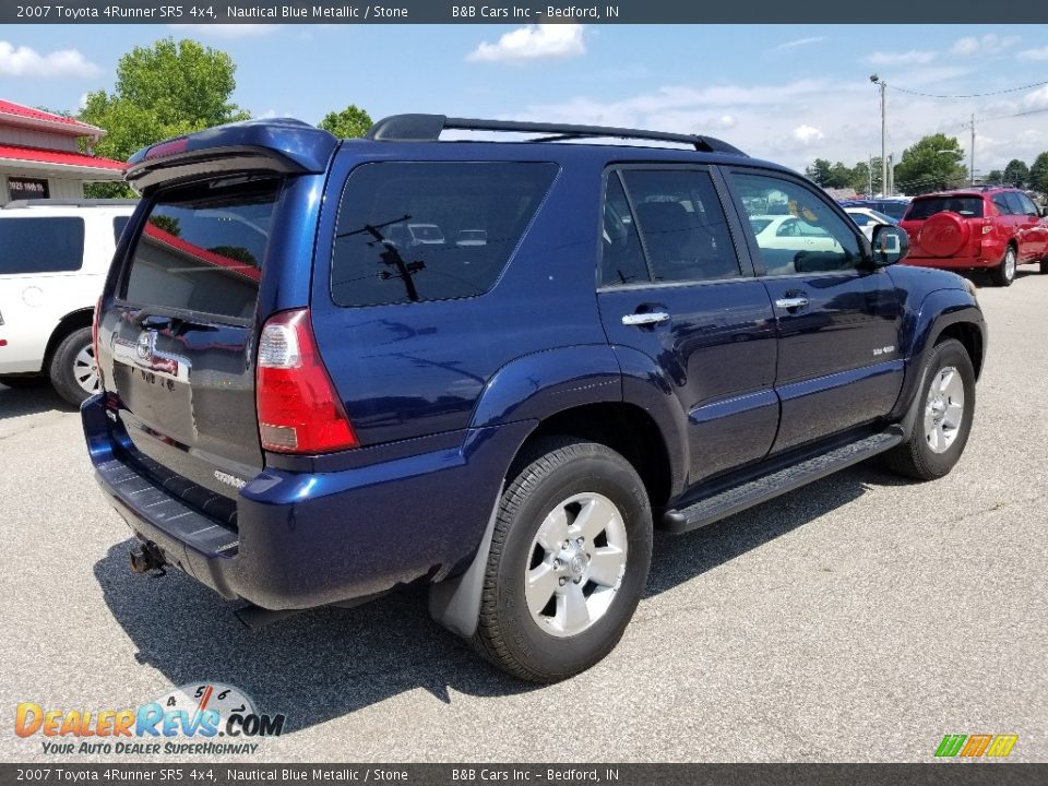 2007 Toyota 4Runner SR5 4x4 Nautical Blue Metallic / Stone Photo #6
