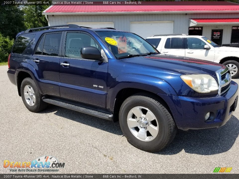 2007 Toyota 4Runner SR5 4x4 Nautical Blue Metallic / Stone Photo #7