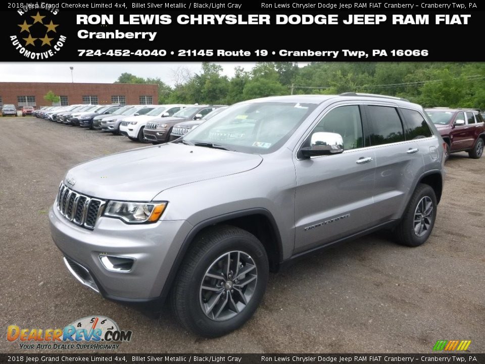 2018 Jeep Grand Cherokee Limited 4x4 Billet Silver Metallic / Black/Light Gray Photo #1