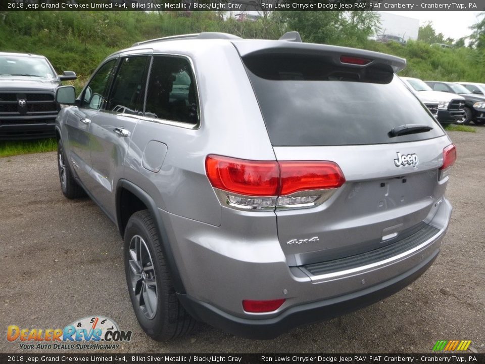 2018 Jeep Grand Cherokee Limited 4x4 Billet Silver Metallic / Black/Light Gray Photo #3