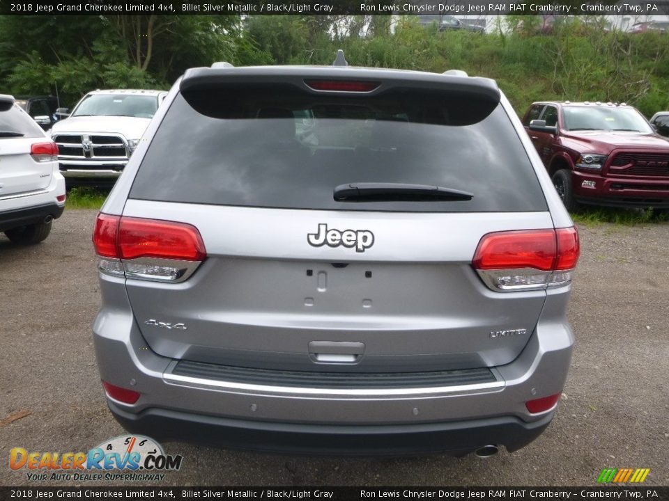2018 Jeep Grand Cherokee Limited 4x4 Billet Silver Metallic / Black/Light Gray Photo #4