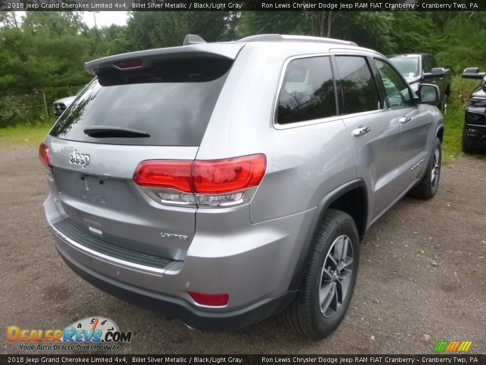 2018 Jeep Grand Cherokee Limited 4x4 Billet Silver Metallic / Black/Light Gray Photo #5