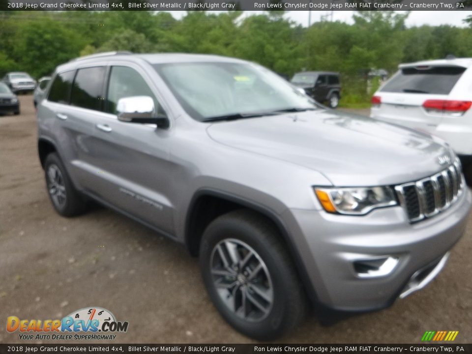 2018 Jeep Grand Cherokee Limited 4x4 Billet Silver Metallic / Black/Light Gray Photo #7