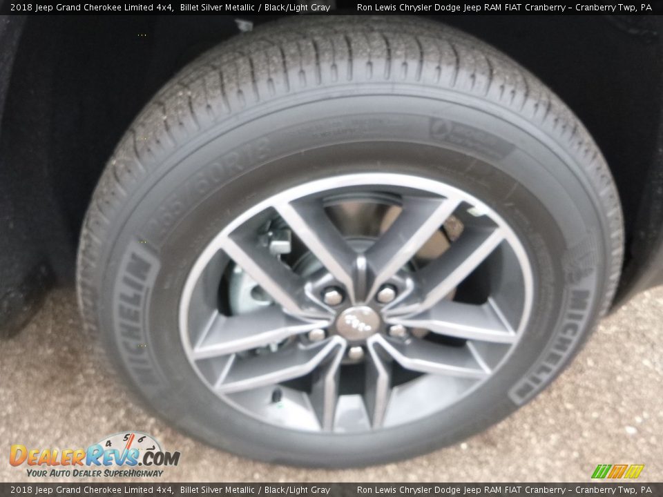 2018 Jeep Grand Cherokee Limited 4x4 Billet Silver Metallic / Black/Light Gray Photo #9