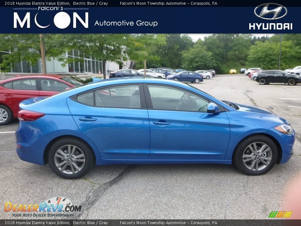 2018 Hyundai Elantra Value Edition Electric Blue / Gray Photo #1