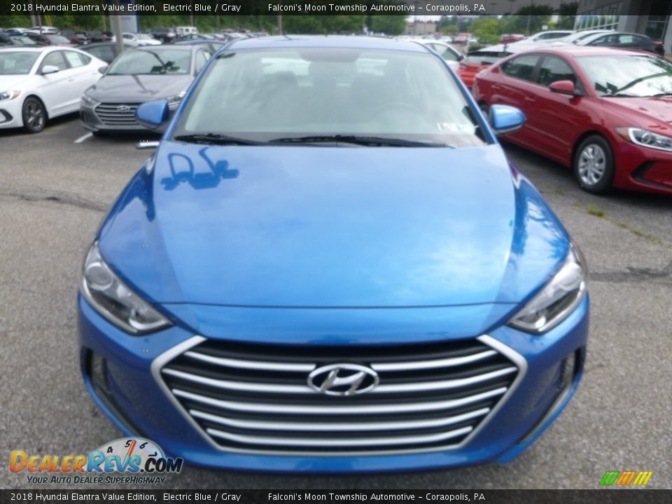 2018 Hyundai Elantra Value Edition Electric Blue / Gray Photo #4