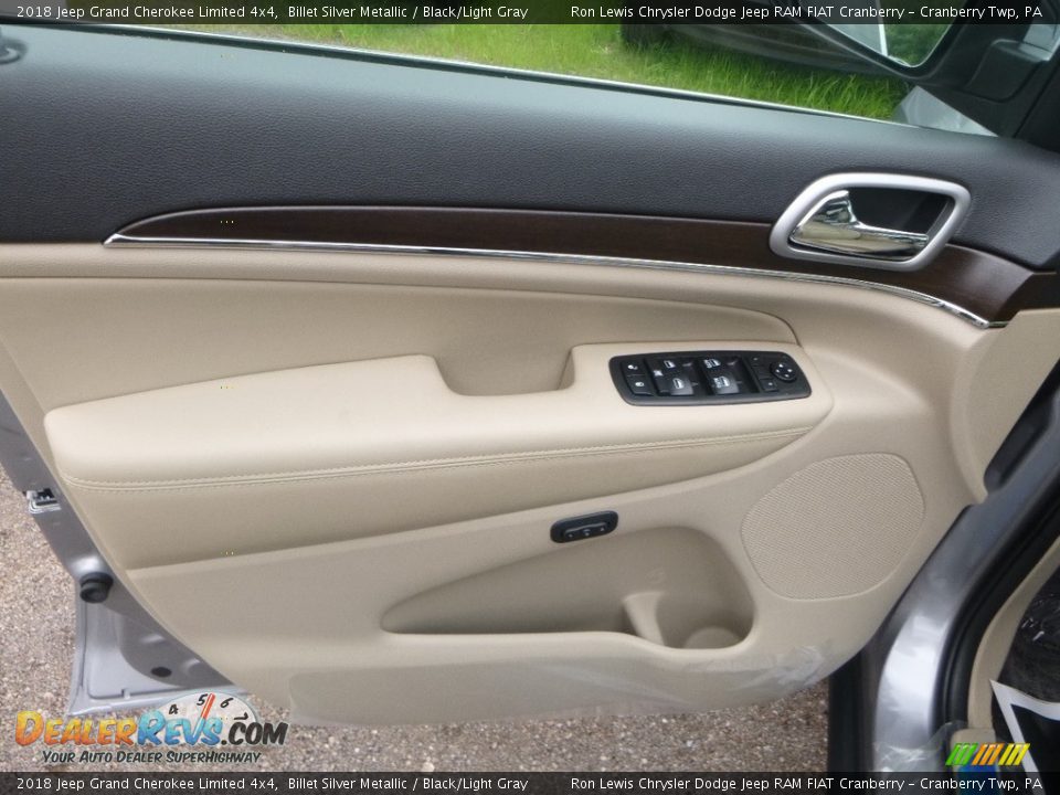 2018 Jeep Grand Cherokee Limited 4x4 Billet Silver Metallic / Black/Light Gray Photo #14