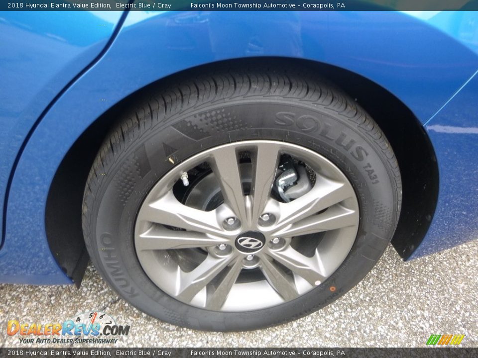 2018 Hyundai Elantra Value Edition Electric Blue / Gray Photo #7