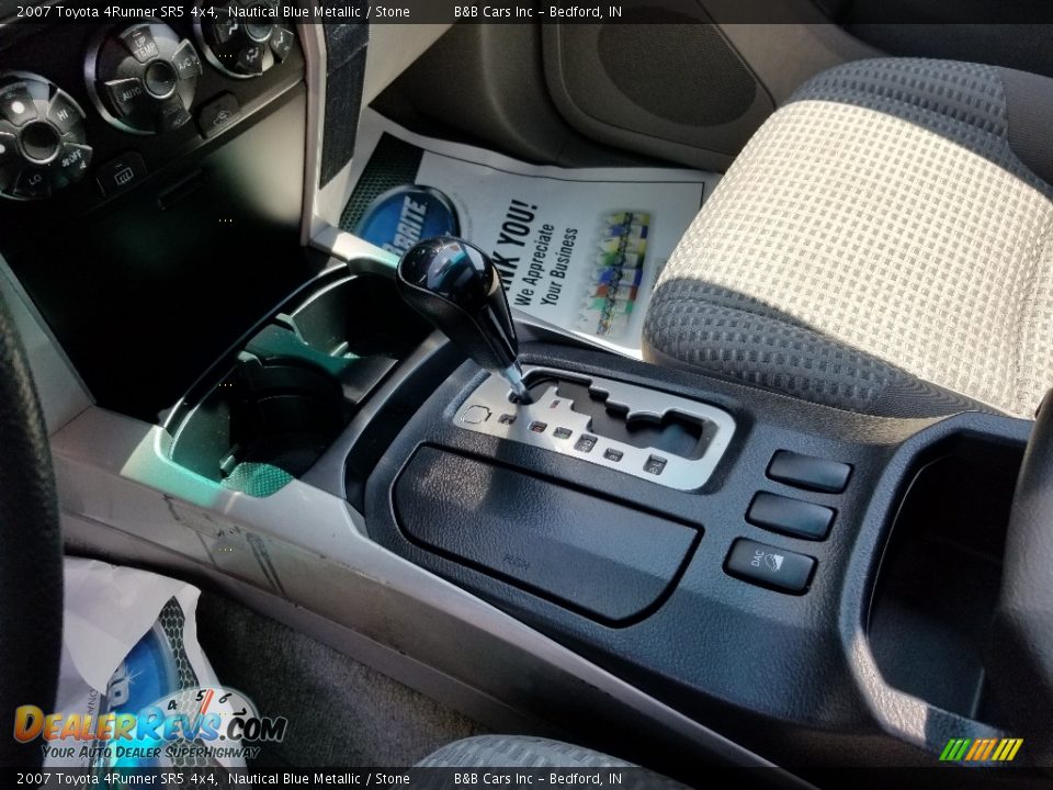 2007 Toyota 4Runner SR5 4x4 Nautical Blue Metallic / Stone Photo #25