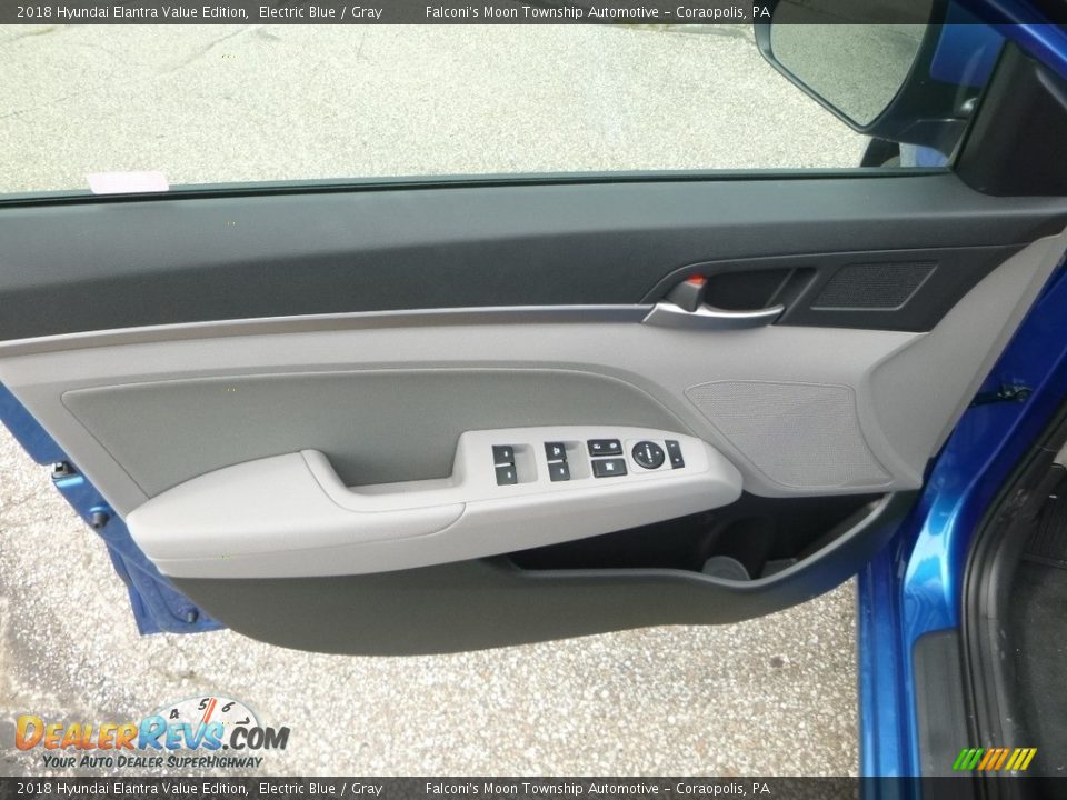2018 Hyundai Elantra Value Edition Electric Blue / Gray Photo #10