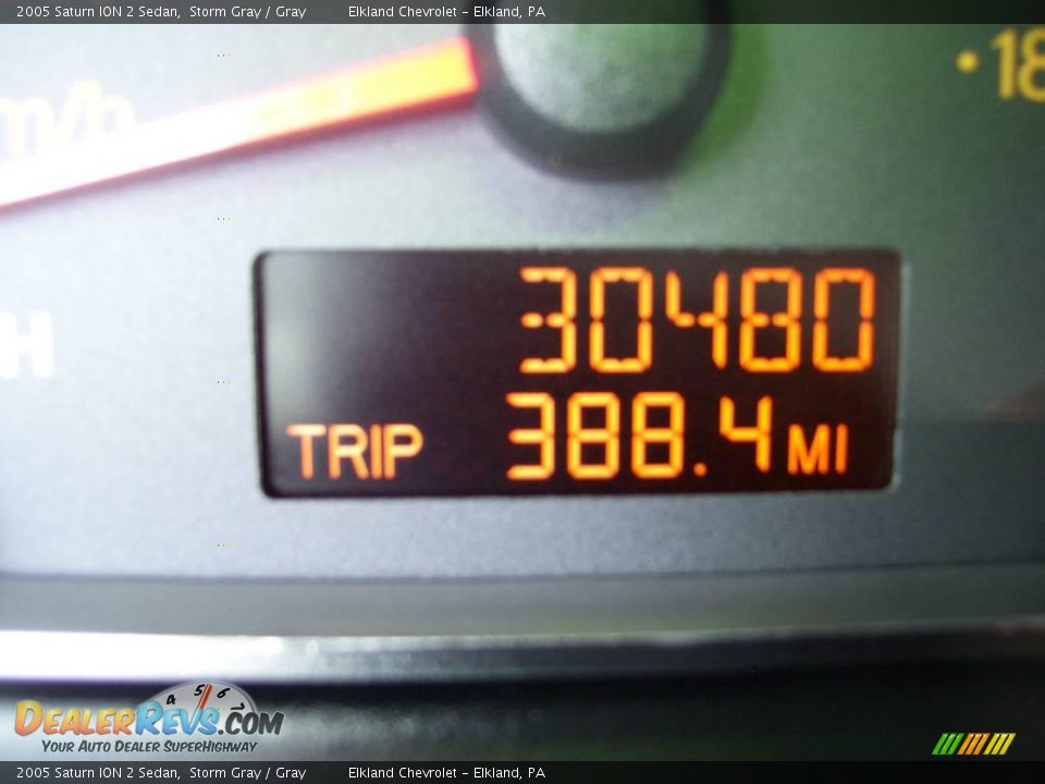 2005 Saturn ION 2 Sedan Storm Gray / Gray Photo #35