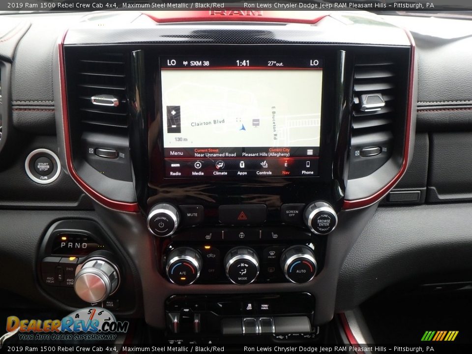 2019 Ram 1500 Rebel Crew Cab 4x4 Maximum Steel Metallic / Black/Red Photo #16