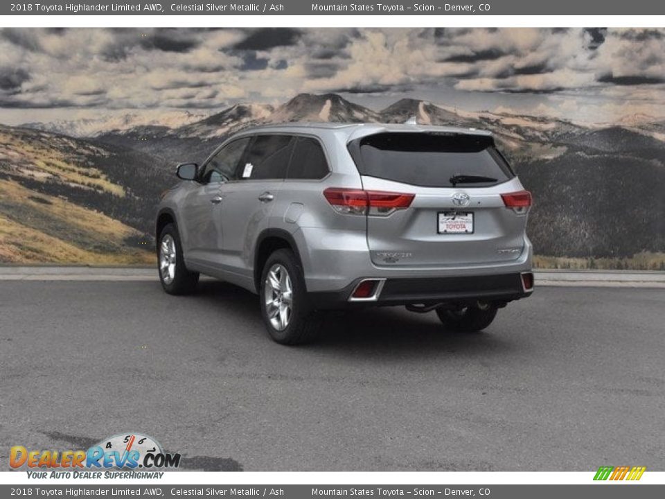 2018 Toyota Highlander Limited AWD Celestial Silver Metallic / Ash Photo #3