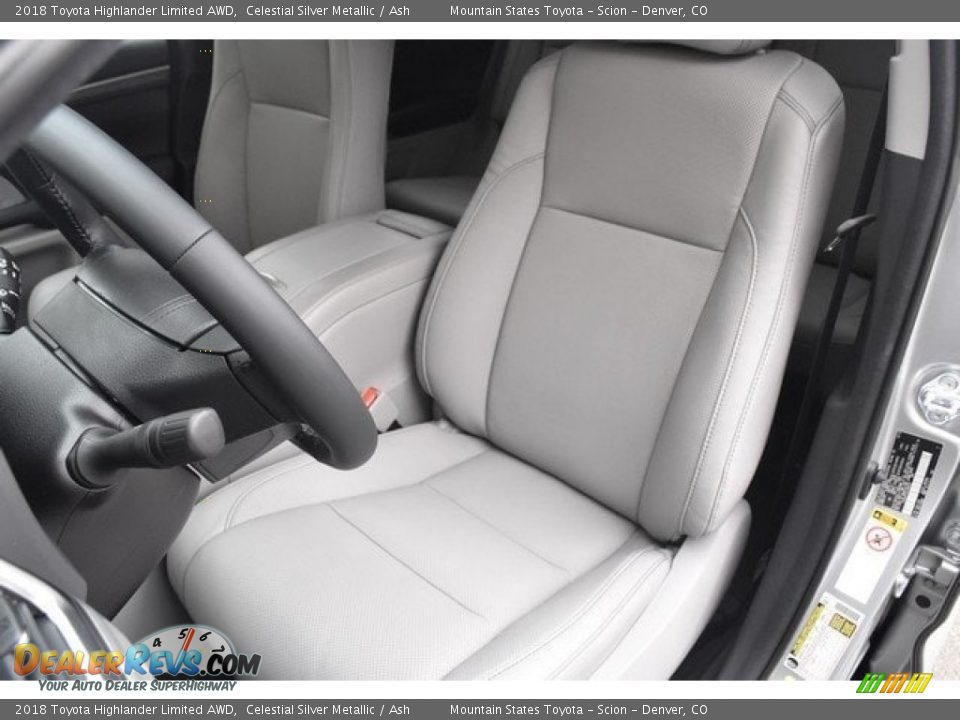 2018 Toyota Highlander Limited AWD Celestial Silver Metallic / Ash Photo #7
