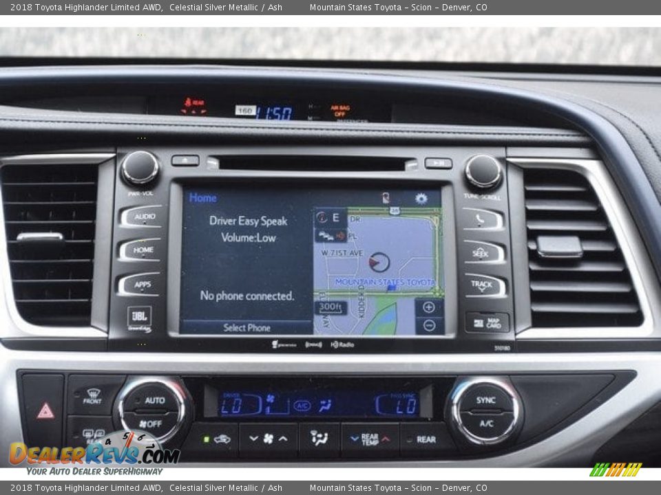 2018 Toyota Highlander Limited AWD Celestial Silver Metallic / Ash Photo #10