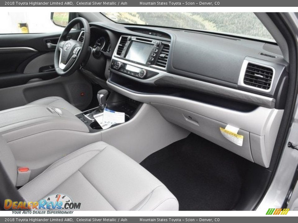 2018 Toyota Highlander Limited AWD Celestial Silver Metallic / Ash Photo #11