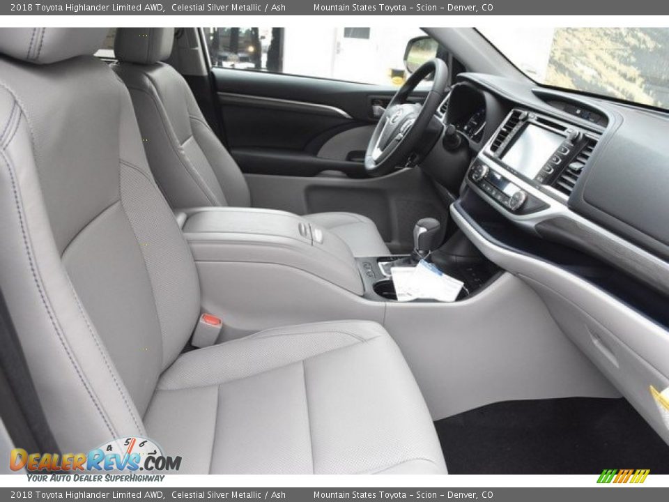 2018 Toyota Highlander Limited AWD Celestial Silver Metallic / Ash Photo #12