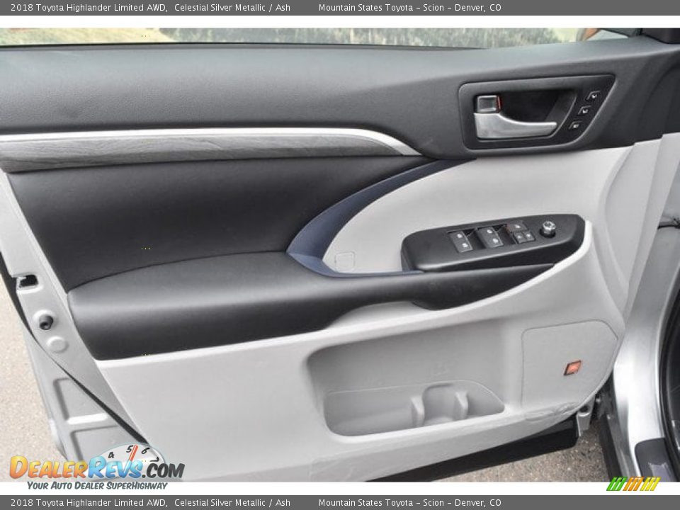 2018 Toyota Highlander Limited AWD Celestial Silver Metallic / Ash Photo #23