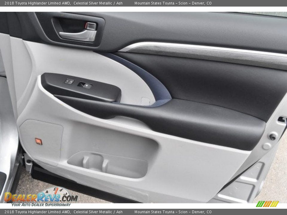 2018 Toyota Highlander Limited AWD Celestial Silver Metallic / Ash Photo #25
