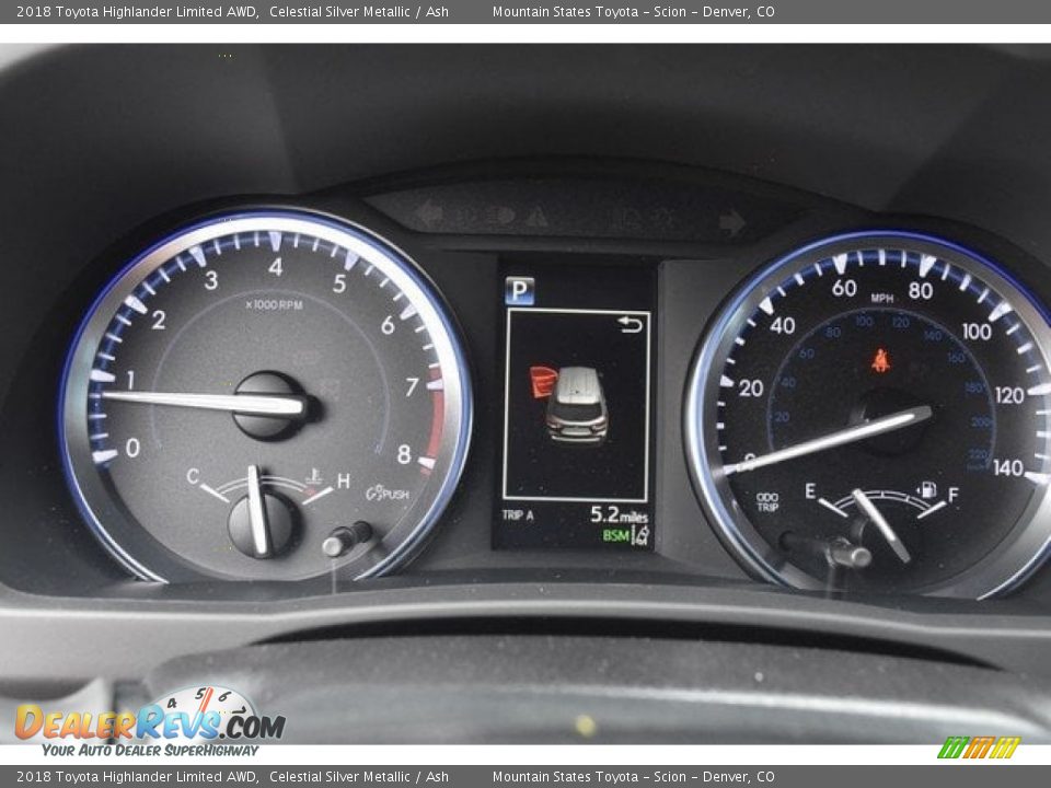 2018 Toyota Highlander Limited AWD Celestial Silver Metallic / Ash Photo #32