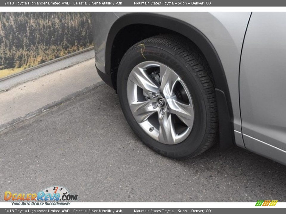 2018 Toyota Highlander Limited AWD Celestial Silver Metallic / Ash Photo #35