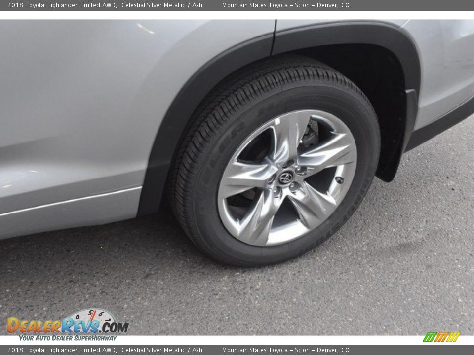 2018 Toyota Highlander Limited AWD Celestial Silver Metallic / Ash Photo #36