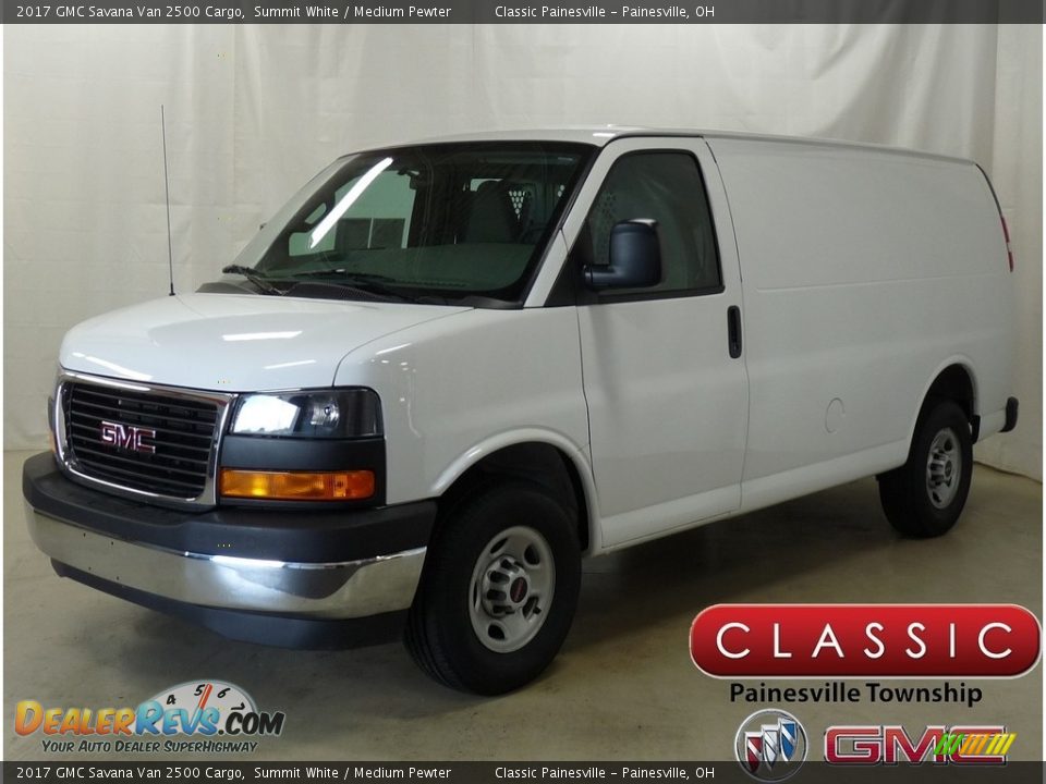 2017 GMC Savana Van 2500 Cargo Summit White / Medium Pewter Photo #1