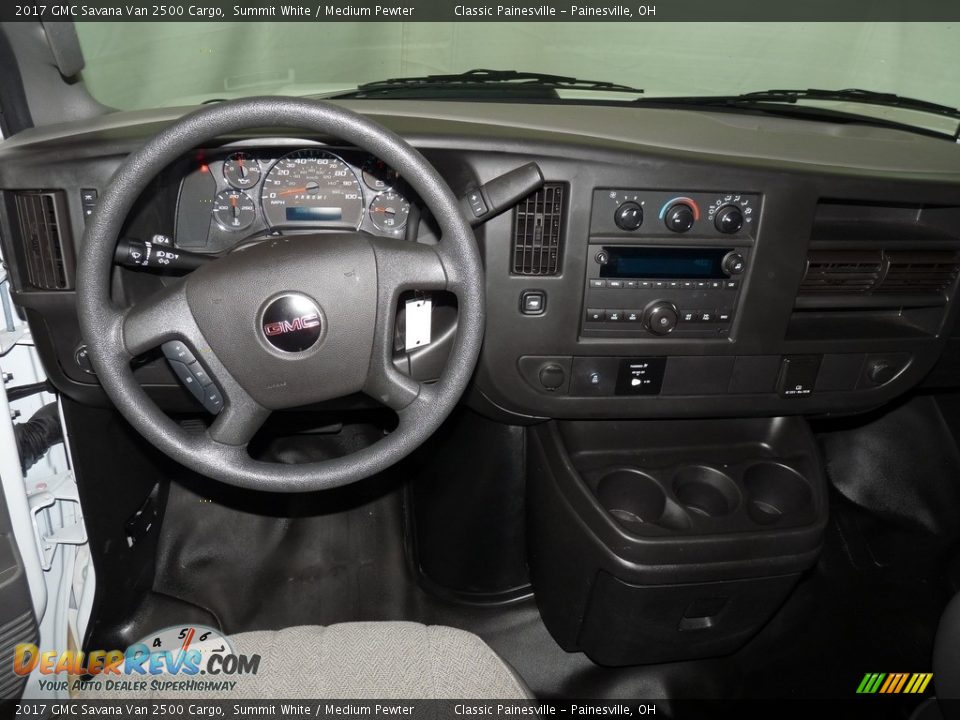 2017 GMC Savana Van 2500 Cargo Summit White / Medium Pewter Photo #10