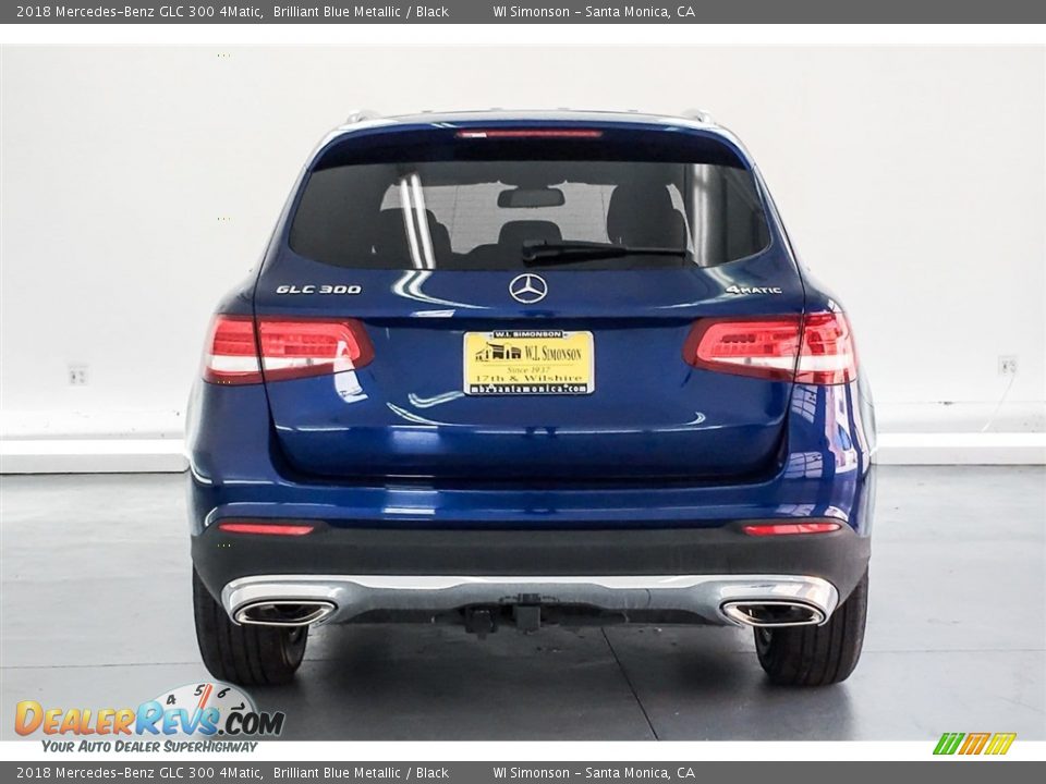 2018 Mercedes-Benz GLC 300 4Matic Brilliant Blue Metallic / Black Photo #3