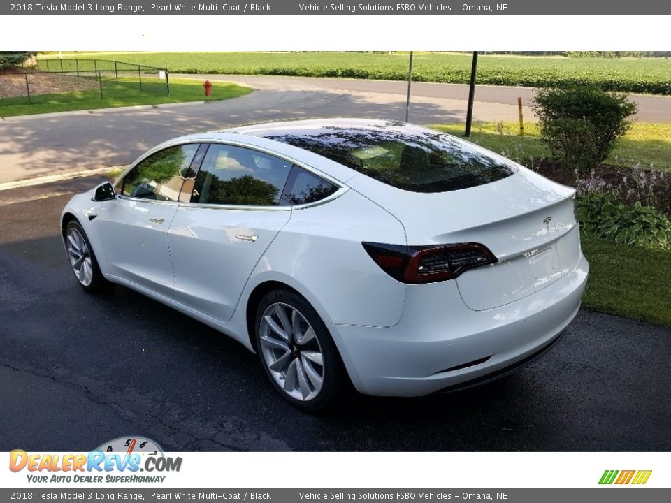 2018 Tesla Model 3 Long Range Pearl White Multi-Coat / Black Photo #5