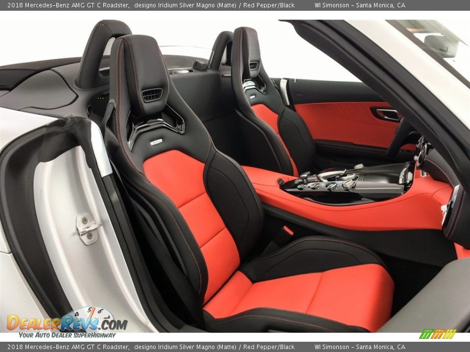 Red Pepper/Black Interior - 2018 Mercedes-Benz AMG GT C Roadster Photo #6