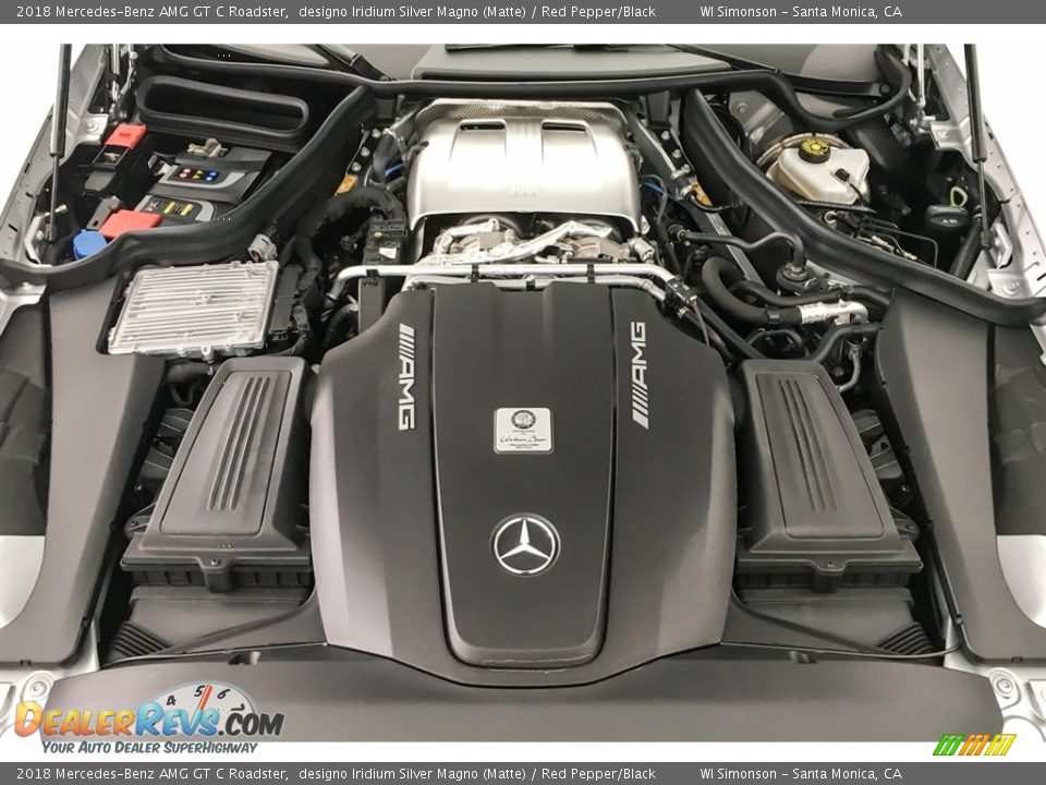 2018 Mercedes-Benz AMG GT C Roadster 4.0 Liter AMG Twin-Turbocharged DOHC 32-Valve VVT V8 Engine Photo #9
