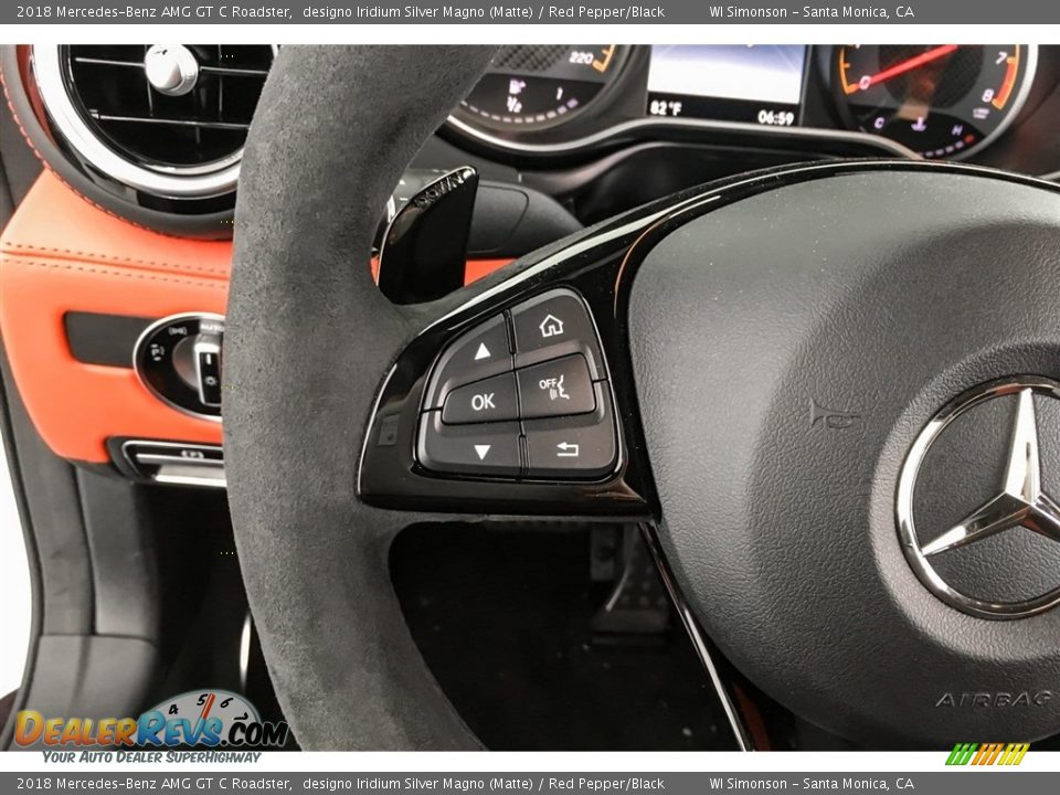 2018 Mercedes-Benz AMG GT C Roadster Steering Wheel Photo #17