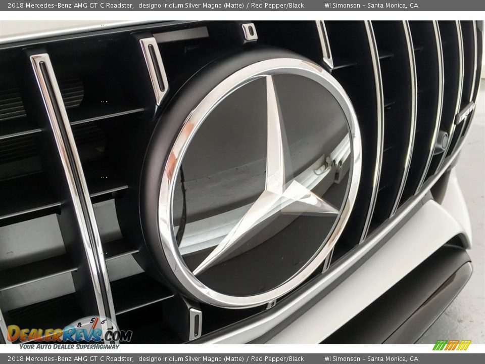 2018 Mercedes-Benz AMG GT C Roadster designo Iridium Silver Magno (Matte) / Red Pepper/Black Photo #31
