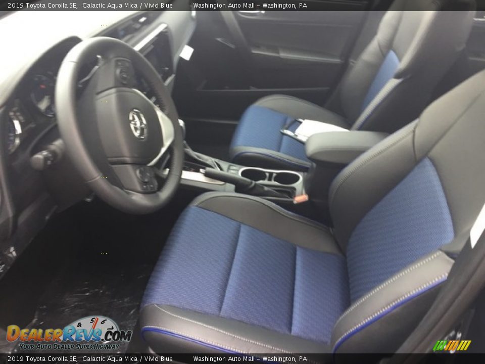 Vivid Blue Interior - 2019 Toyota Corolla SE Photo #8