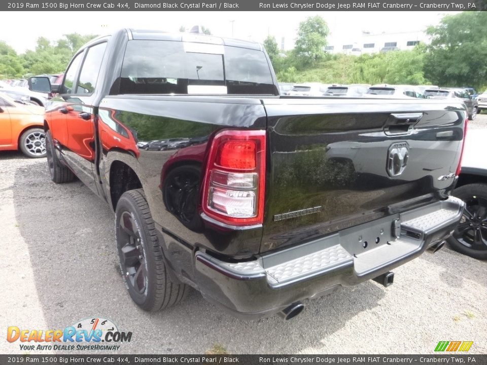 2019 Ram 1500 Big Horn Crew Cab 4x4 Diamond Black Crystal Pearl / Black Photo #3