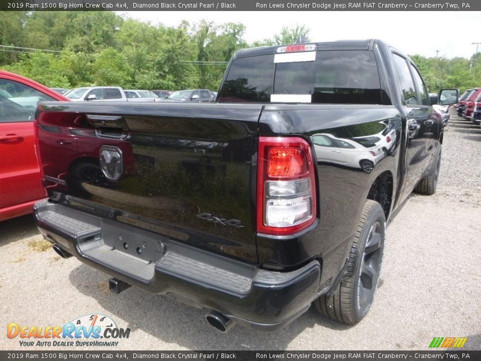 2019 Ram 1500 Big Horn Crew Cab 4x4 Diamond Black Crystal Pearl / Black Photo #5