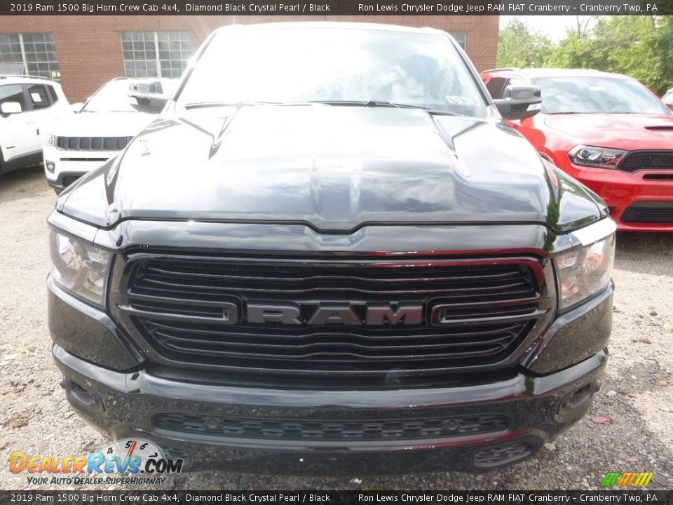 2019 Ram 1500 Big Horn Crew Cab 4x4 Diamond Black Crystal Pearl / Black Photo #8